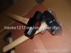 Sledge hammer with wooden handle