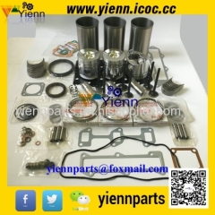 Yanmar 3D84-3 3TNE84 Diesel engine overhual parts: Piston with ring cylinder liner full gasket kit Bearing kit Valve set