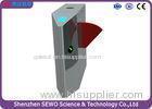 Fast speed Stainless steel Flap Barrier Gate / counter optical turnstile