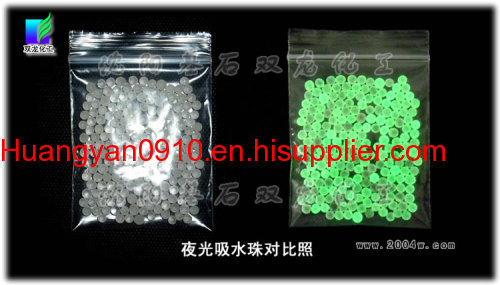 Super absorbent Polymer &gt;&gt; Luminous water absorbent beads