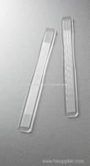 Dental surgical straight tongue depressor in light plastic