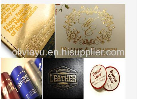 Hot stamping foil for Paper/Leather/Textile/Fabrics/Plastics