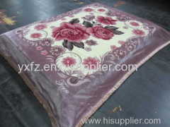 weft knitting raschel blankets used in bed