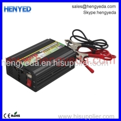 HYD signle 110V AC Outlets 300W Power Inverter with 2 Battery Clips Cable