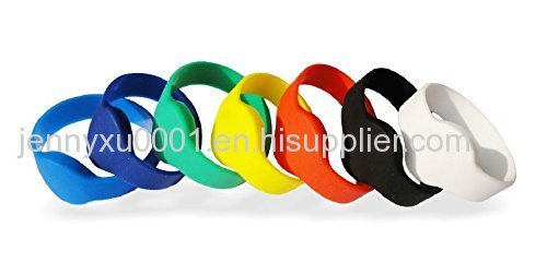 Waterproof 125KHZ RFID Silicone Wristband with EM4200/T5577 Chips