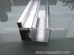 Stainless steel slotted glass profile tubes 316 price