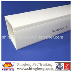 ISO RoHS certificates Solid Type 20x10 plastic accessories PVC wiring casing