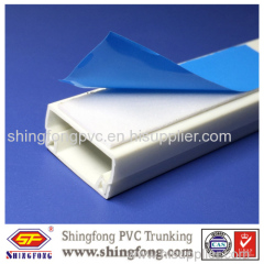 OEM Electrical cable managment PVC network wire trunking with adhesive