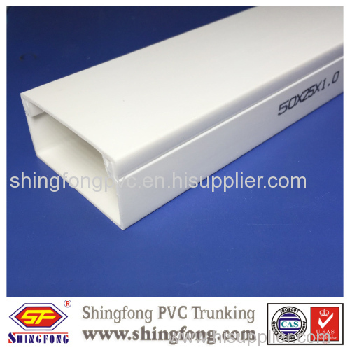 high quality UV protection PVC electrical trunking Square Electrical Cable Duct