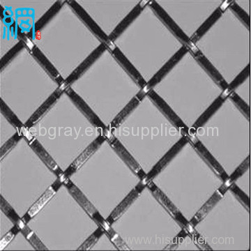 wire dia 0.3mm flat top crimped mesh