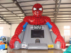 Amazing spiderman castle jumping air toy