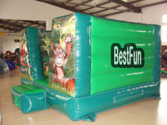 Inflatable animal combo game jungle air bounce