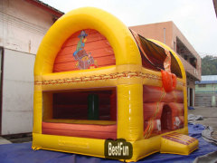 Treasure box inflatable bouncer jumping castle