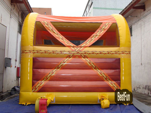 Treasure box inflatable bouncer jumping castle