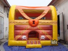 Treasure box inflatable bouncer jumping castle