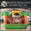 Inflatable Big Tiger Mouth Double Slide Amusement Park