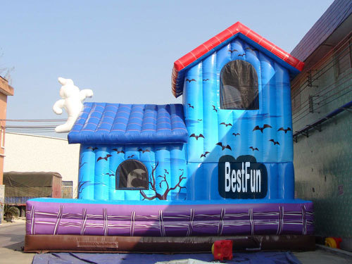 Inflatable Monster Haunted House For Amusement