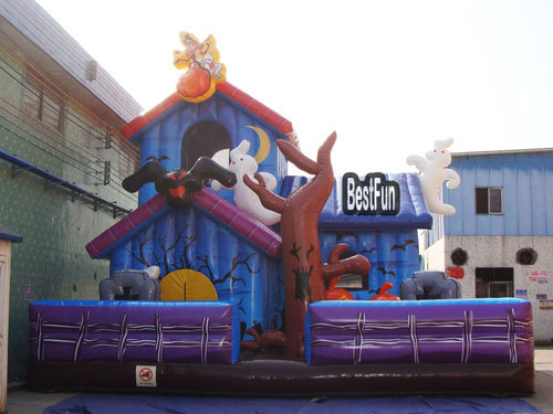 Inflatable Monster Haunted House For Amusement