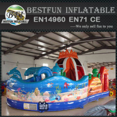 Volcano and Ocean Inflatable Playground