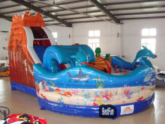 Volcano World inflatable amusement park