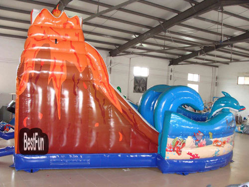 Volcano World inflatable amusement park