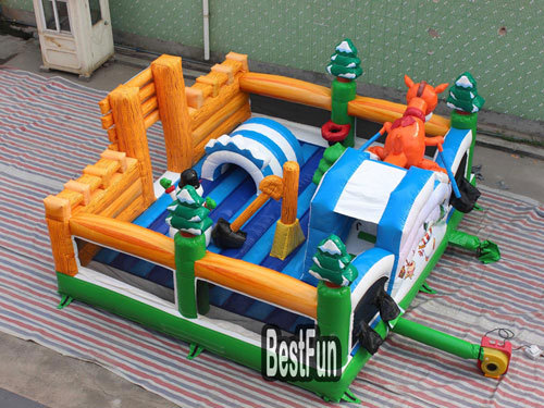 Winter theme inflatable jumping playground