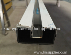 stainless steel square tubes single slotted fabrication