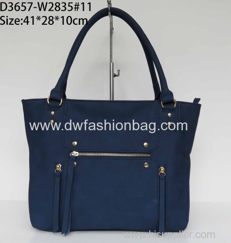 Fashion ladies tote bag /PU leather handbag