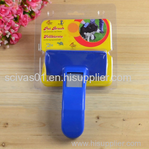 Plastic Pet Hair Push Brush