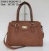 Brown handbag/PU fabric lady hand bag
