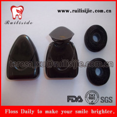 50meters Triangle shape Case Dental Floss flosser dispenser with customized Label printing