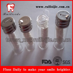 Bottle glass dental floss