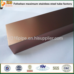 300 Series ASTM A312 Coloured Stainless Steel Tube For Decoration