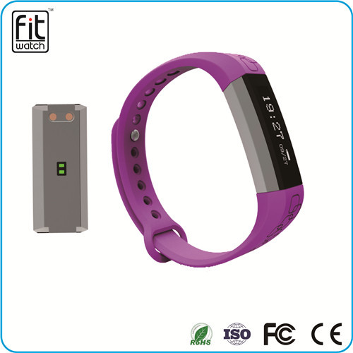 Bluetooth smart bracelet wrist watch with pedometer incoming call and sms alarm