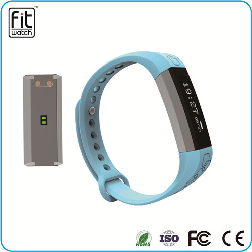 Bluetooth 4.0 waterproof smart wristband watch with pedometer sleep monitor fuction