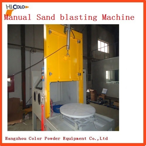 Turntable Dry Sand Blasting Machine