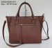 Ladies brown PU fabric handbag