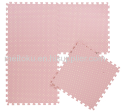 eco-friendly colorful PE film laminated eva jigsaw foam mat