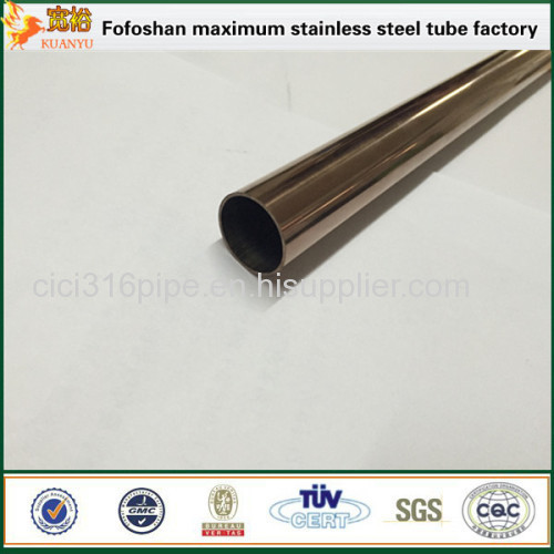 China Factory 304 Grade Colorful Stainless Steel Pipe Price