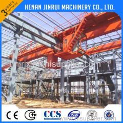 Factory Electric Travelling Double Girder Bridge Hanging Crane 5t Overhead Crane