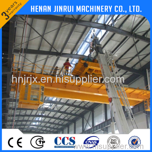 Factory Electric Travelling Double Girder Bridge Hanging Crane 5t Overhead Crane