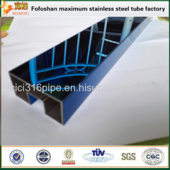 Foshan Factory 304 Royalblue Slotted Stainless Steel Tube
