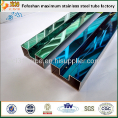 Foshan Factory 304 Royalblue Slotted Stainless Steel Tube