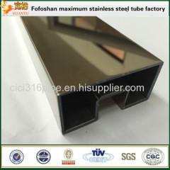 316 Colored Single Stainless Steel Slot Pipe/Tube