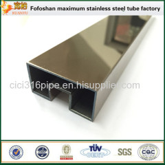 316 Colored Single Stainless Steel Slot Pipe/Tube