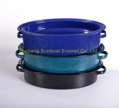 Middle-sized Enamel Oval Roaster Pan