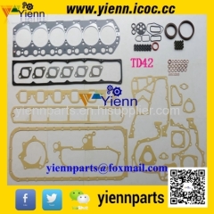 Nissan TD42 full gasket set 10101-03J26 10101-L9085 and head gasket 11044-06J00 11044-08J25 for TD42 diesel engine parts