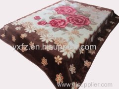 red color raschel blankets