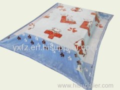 cute design raschel blankets used in bed