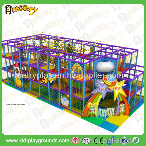 Space theme amusement park popular indoor soft play equipment for kids
